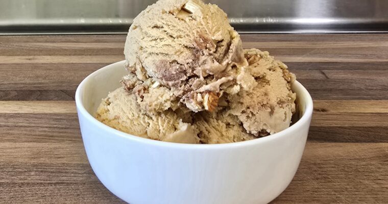 Coffee Almond Fudge Ice Cream